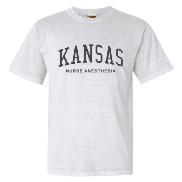 Kansas Nurse Anesthesia Embroidered Comfort Colors T-shirt Thumbnail